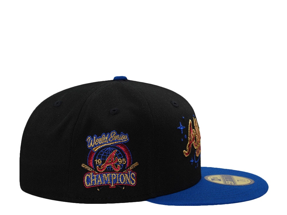 New Era Atlanta Braves World Series Champions 1995 Black Two Tone Edition 59Fifty Fitted Cap