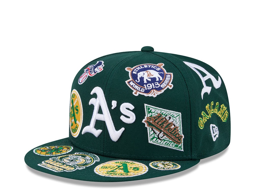 New Era Oakland Athletics All Over Green Edition 59Fifty Fitted Cap