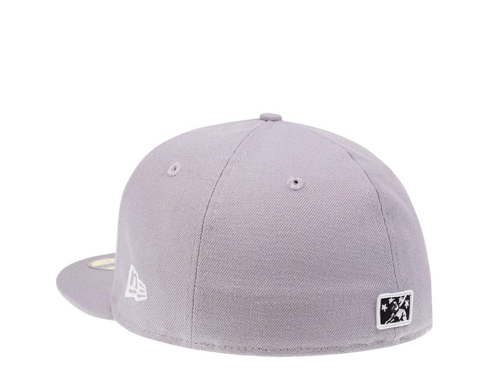 New Era Round Rock Express Gray Throwback Edition 59Fifty Fitted Cap