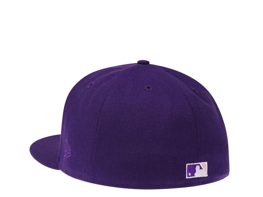 New Era Colorado Rockies 25th Anniversary Purple Pink Silver Edition 59Fifty Fitted Cap