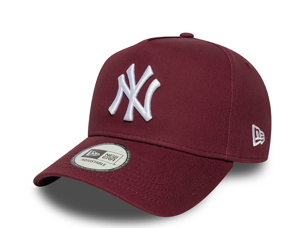 New Era New York Yankees League Essentials Maroon Edition 9Forty A Frame Snapback Cap