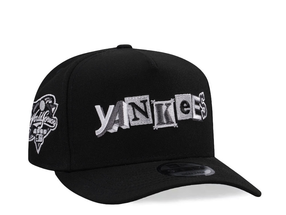 New Era New York Yankees World Series 2000 Black Metallic Edition 9Fifty A Frame Snapback Cap