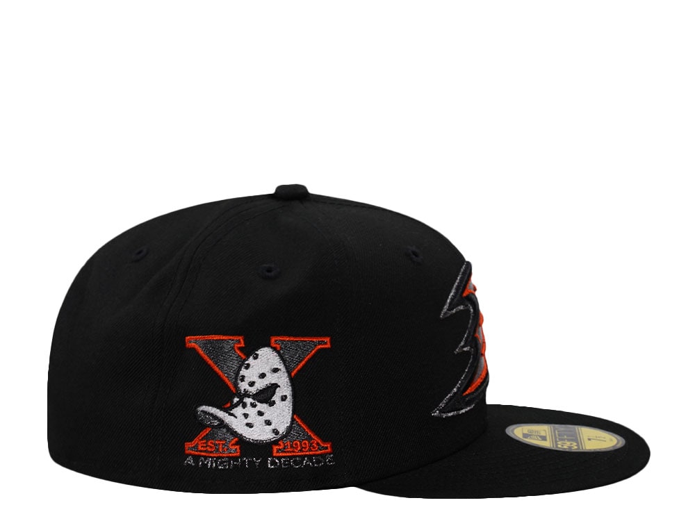 New Era Anaheim Ducks 10th Anniversary Black Prime Edition 59Fifty Fitted Cap