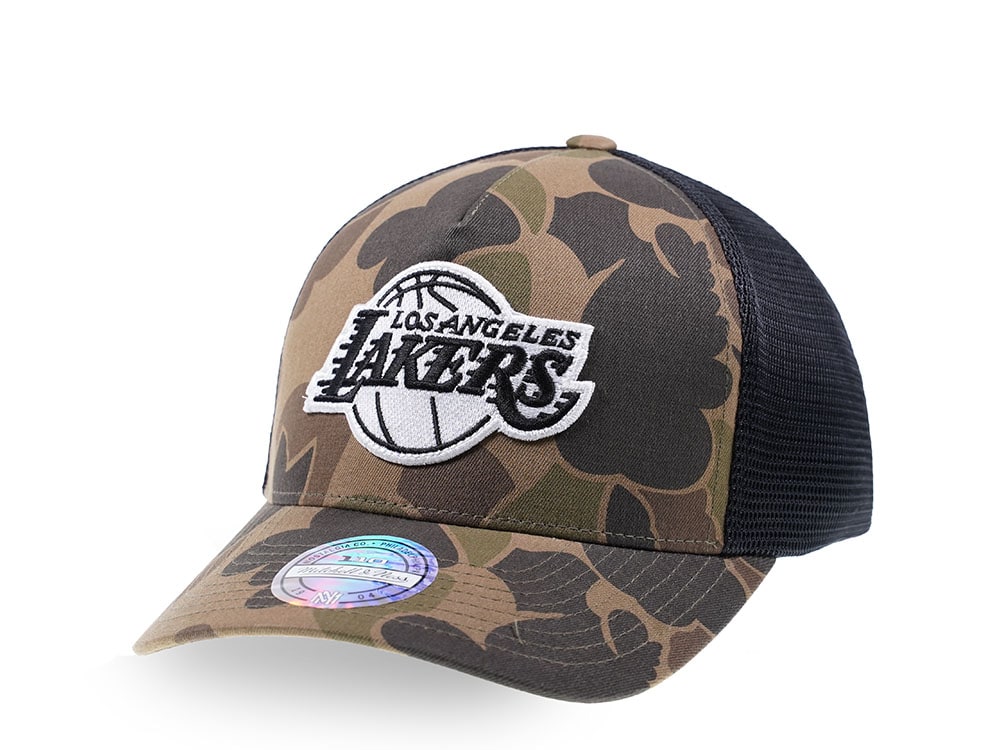 Mitchell & Ness Los Angeles Lakers Camo Trucker Cap