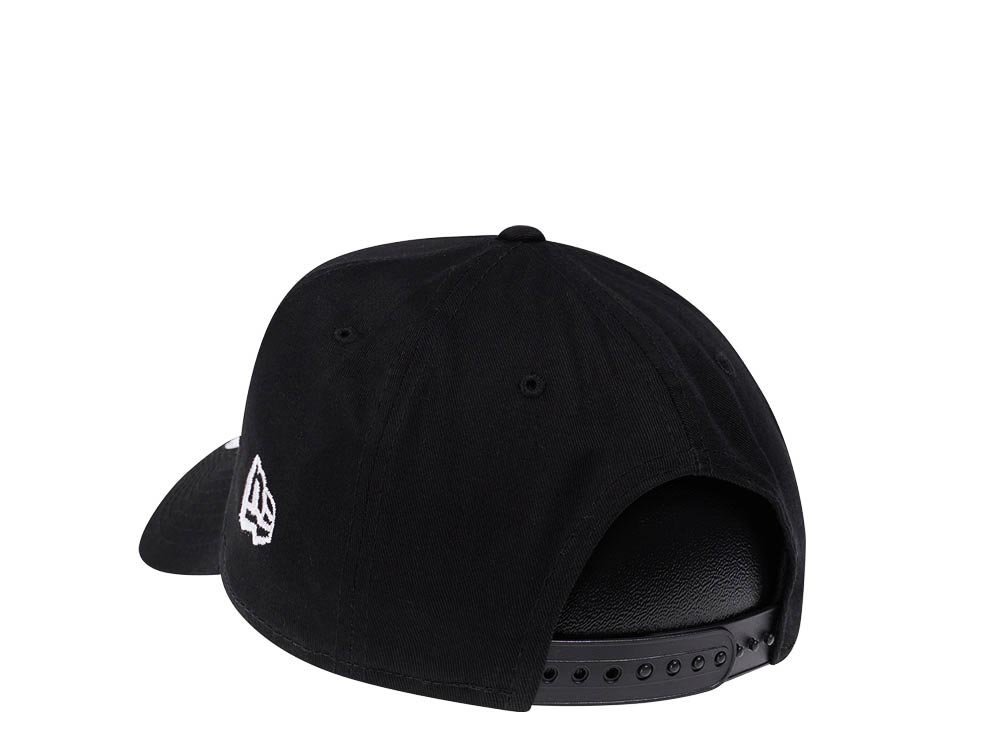 New Era Cleveland Guardians Black 9Forty A Frame Snapback Cap