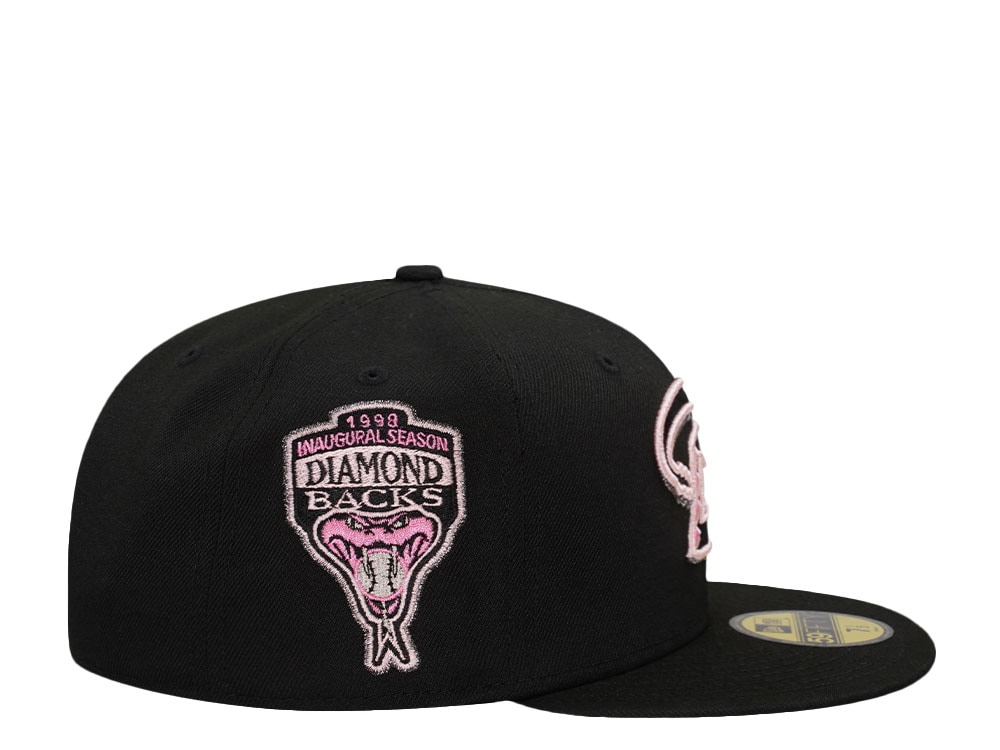New Era Arizona Diamondbacks Inaugural Season 1998 Black Pink Prime Edition 59Fifty Fitted Cap