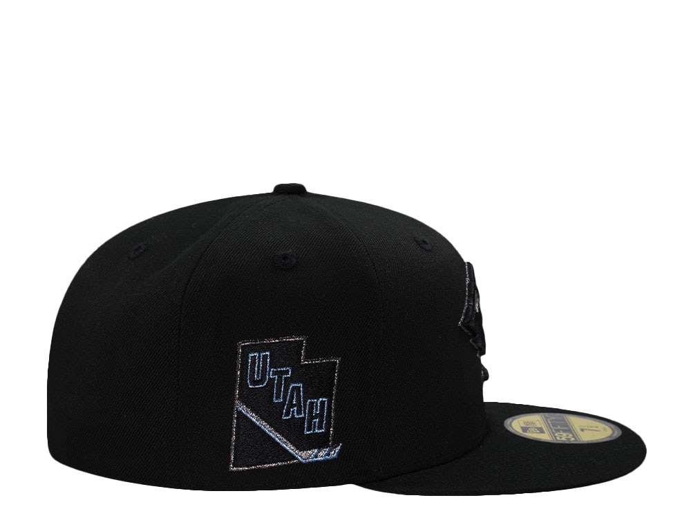 New Era Utah Mammoth Black on Black Prime Edition 59Fifty Fitted Cap