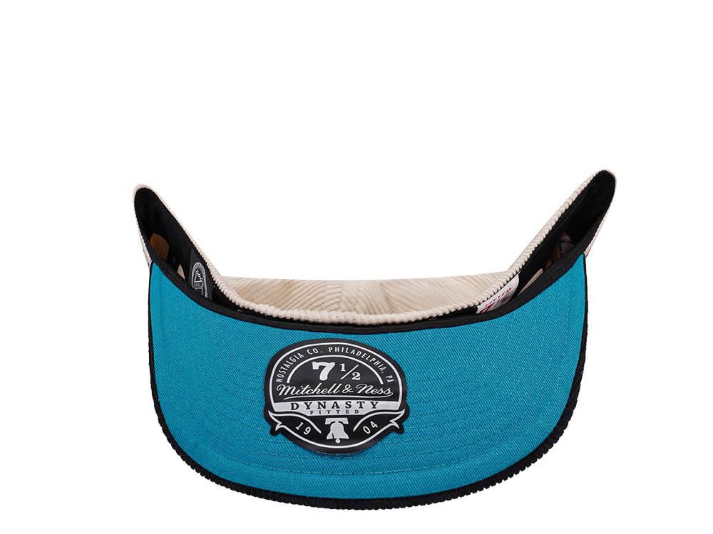 Mitchell & Ness San Jose Sharks 20th Anniversary Two Tone Cord Edition Dynasty Fitted Cap