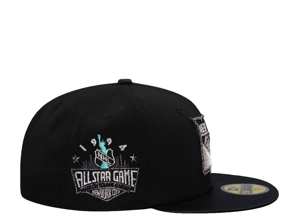 New Era New York Rangers All Star Game 1994 Black Satin Brim Prime Edition 59Fifty Fitted Cap