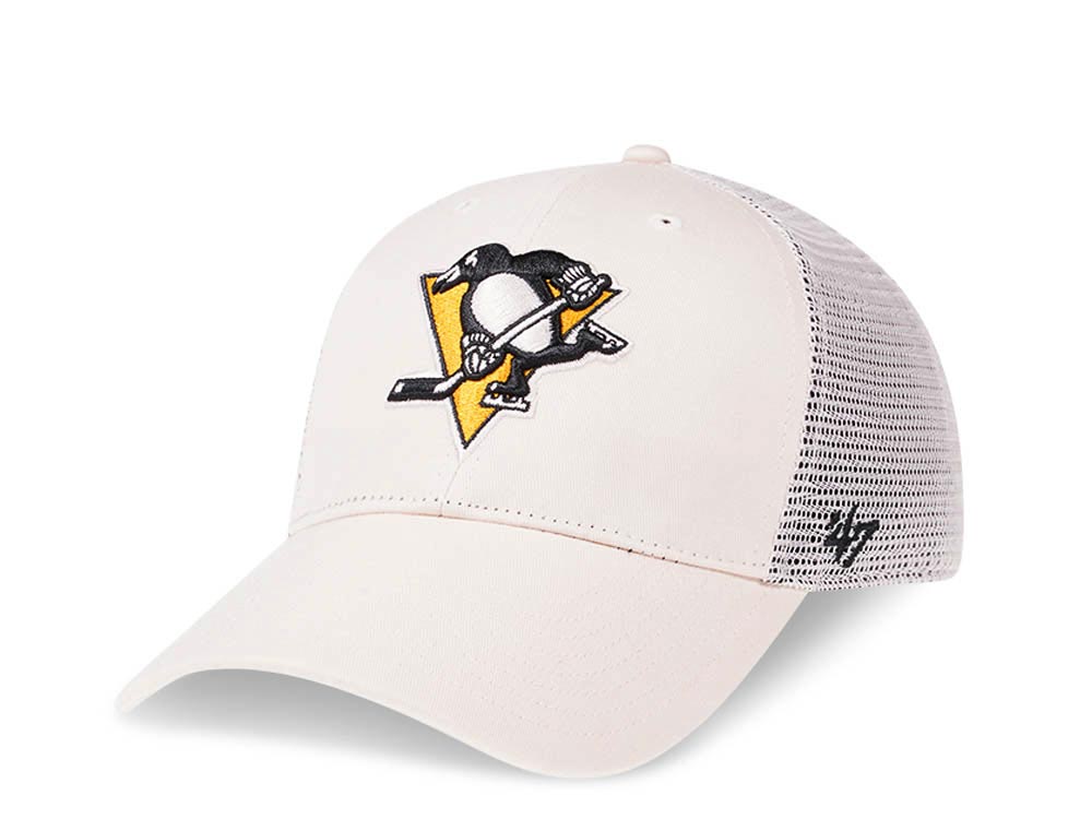 47Brand Pittsburgh Penguins Classic Creme Trucker Snapback Cap