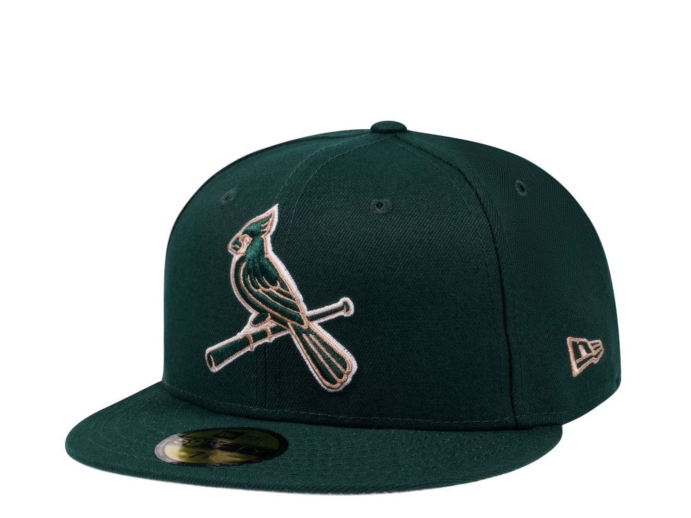 New Era St. Louis Cardinals Dark Green Beige Edition 59Fifty Fitted Cap