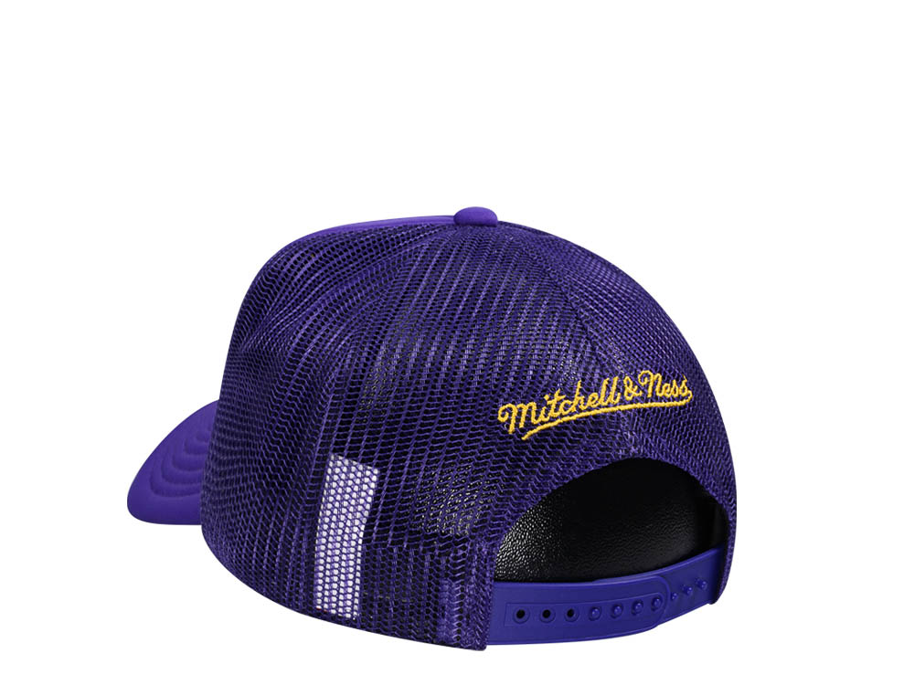 Mitchell & Ness Los Angeles Lakers Purple Billboard Trucker Snapback Cap