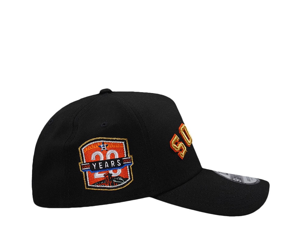 New Era Houston Astros 20th Anniversary Metallic Prime Edition 9Forty A Frame Snapback Cap