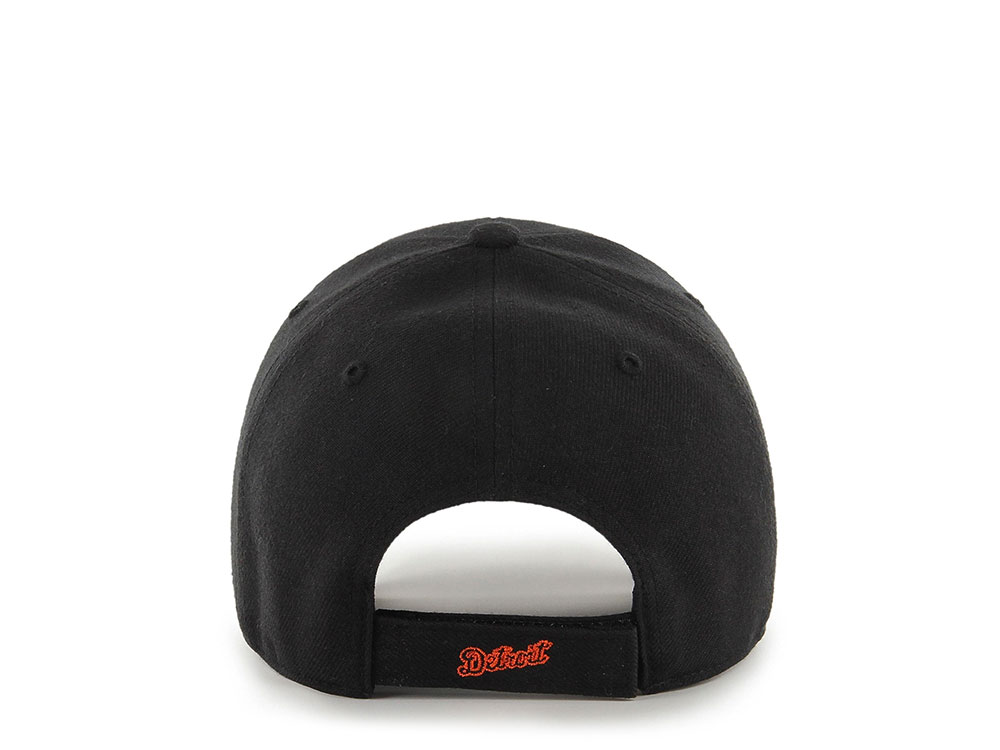 47Brand Detroit Tigers Black and Orange Classic Strapback Cap