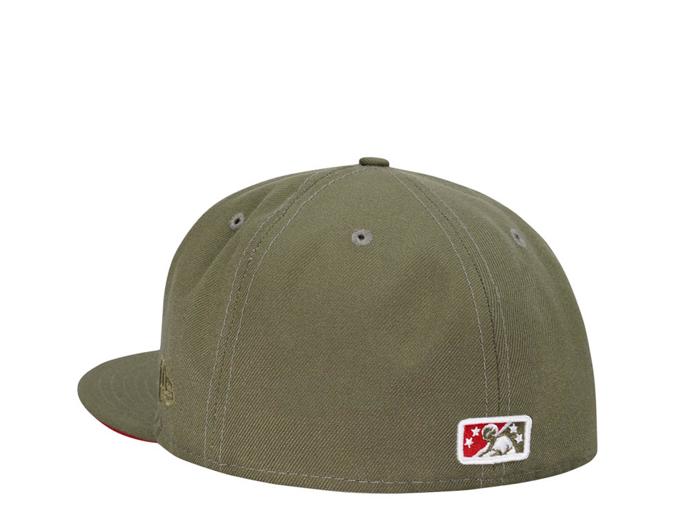 New Era New Britain Rock Cats Spanish Olive Edition 59Fifty Fitted Cap