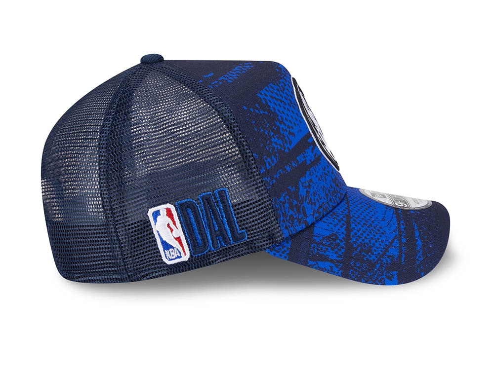 New Era Dallas Mavericks NBA Tip Off 2024 Trucker 9Forty A Frame Snapback Cap