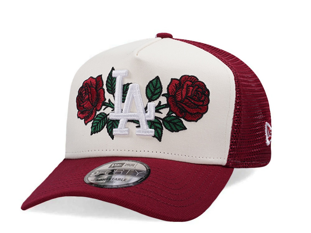 New Era Los Angeles Dodgers Rose Chrome Two Tone Edition 9Forty A Frame Trucker Snapback Cap