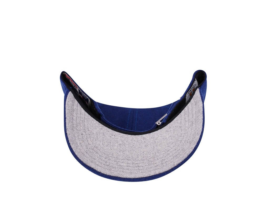 American Needle Winnipeg Jets Blue Curved Archive Wool Strapback Cap