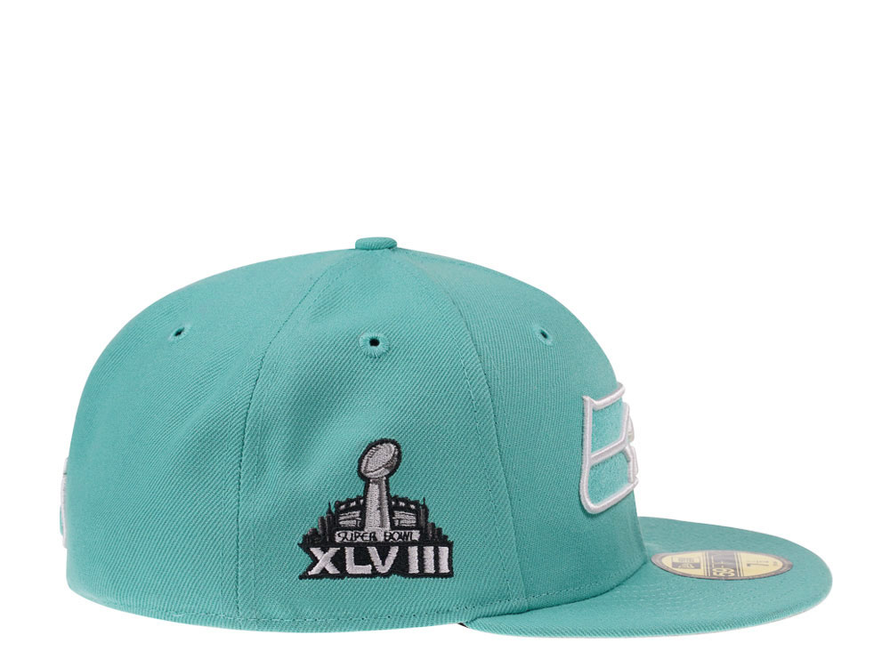 New Era Seattle Seahawks Super Bowl XLVIII Mint Edition 59Fifty Fitted Cap