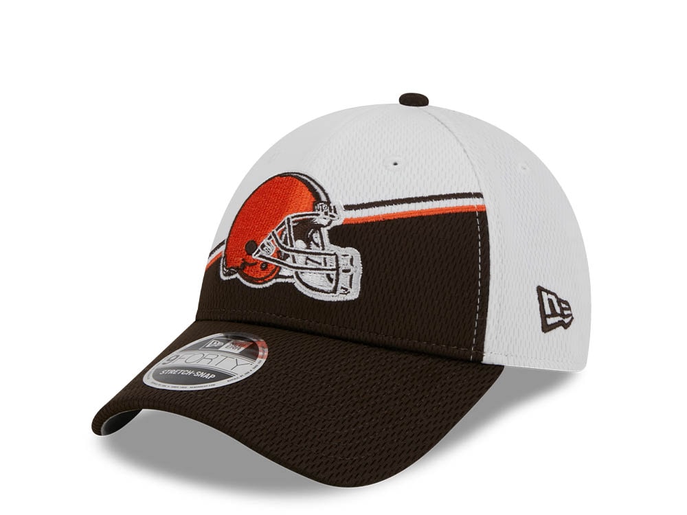New Era Cleveland Browns NFL Sideline 2023 Brown White  9Forty Snapback Cap