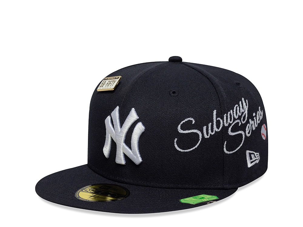 New Era New York Yankees Subway Series Multi Patch Navy Prime Edition 59Fifty Fitted Cap