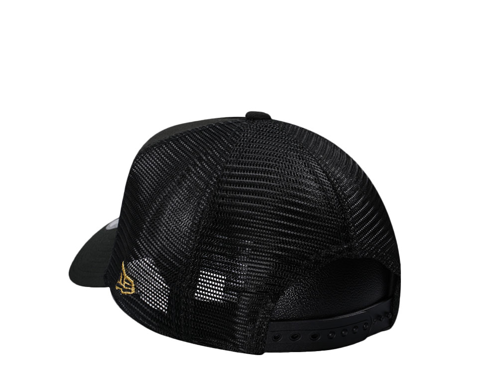 New Era Boston Celtics Black Gold Classic Trucker Edition A Frame 9Forty Cap