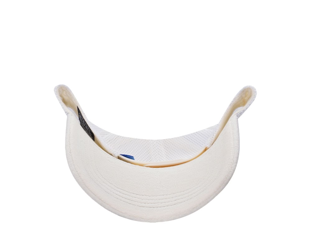 Von Dutch Oval Patch White Velour Edition Trucker Snapback Cap