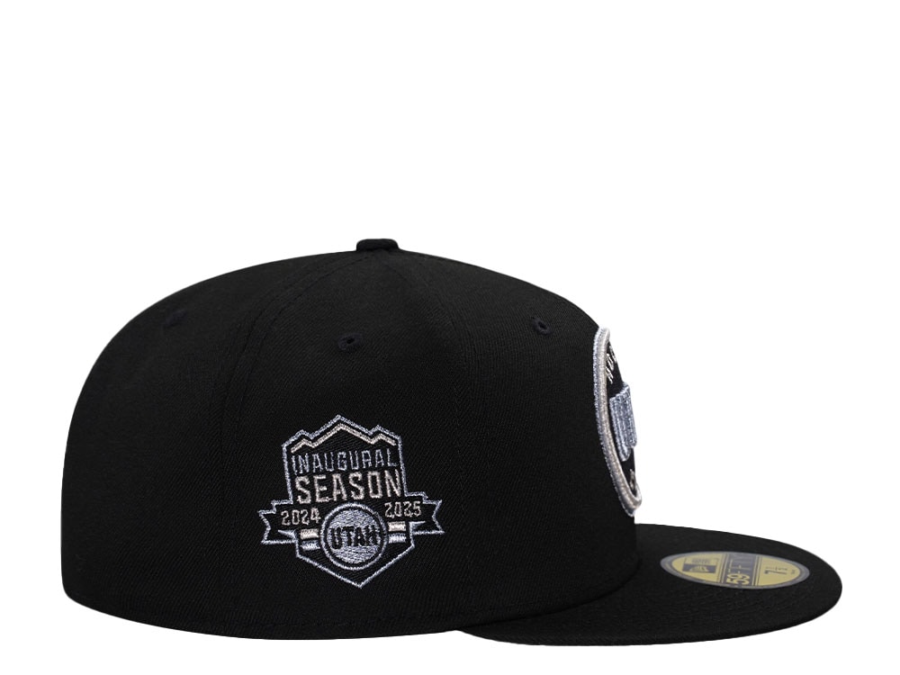 New Era Utah Hockey Club Inaugural Season 2024 Black Metallic Edition 59Fifty Fitted Cap