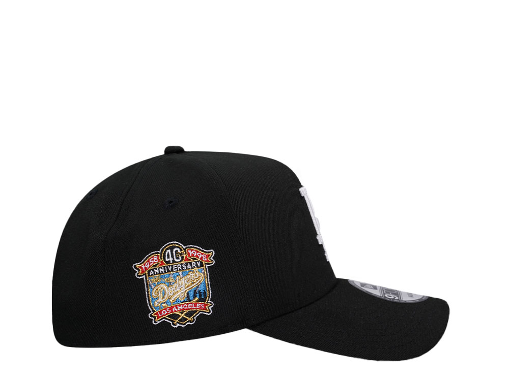 New Era Los Angeles Dodgers 40th Anniversary Black Red 9Forty A Frame Snapback Cap