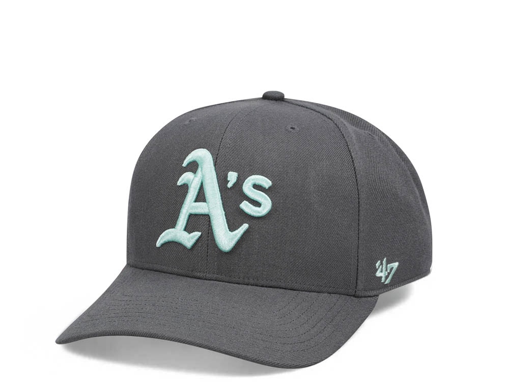 47Brand Oakland Athletics Charcoal Cold Zone MVP DP Snapback Cap