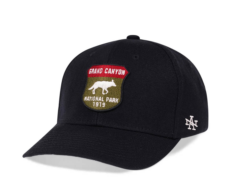 American Needle Grand Canyon National Park 1919 Black Snapback Cap