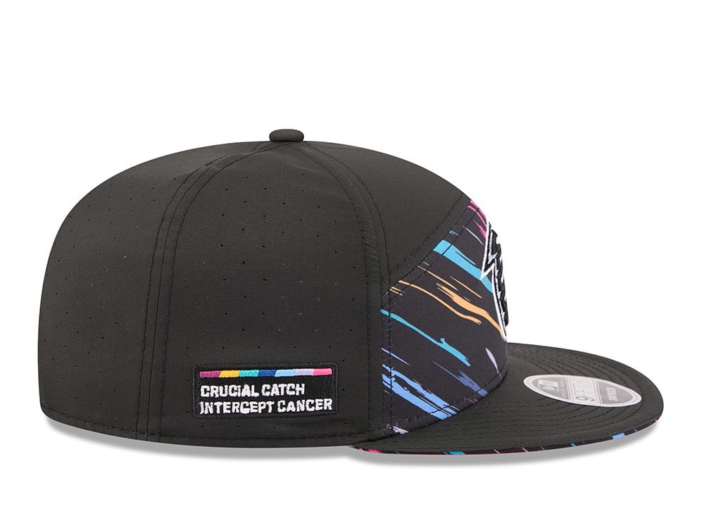 New Era Atlanta Falcons Crucial Catch 2026 Black Edition 9Fifty Split Panel Snapback Cap