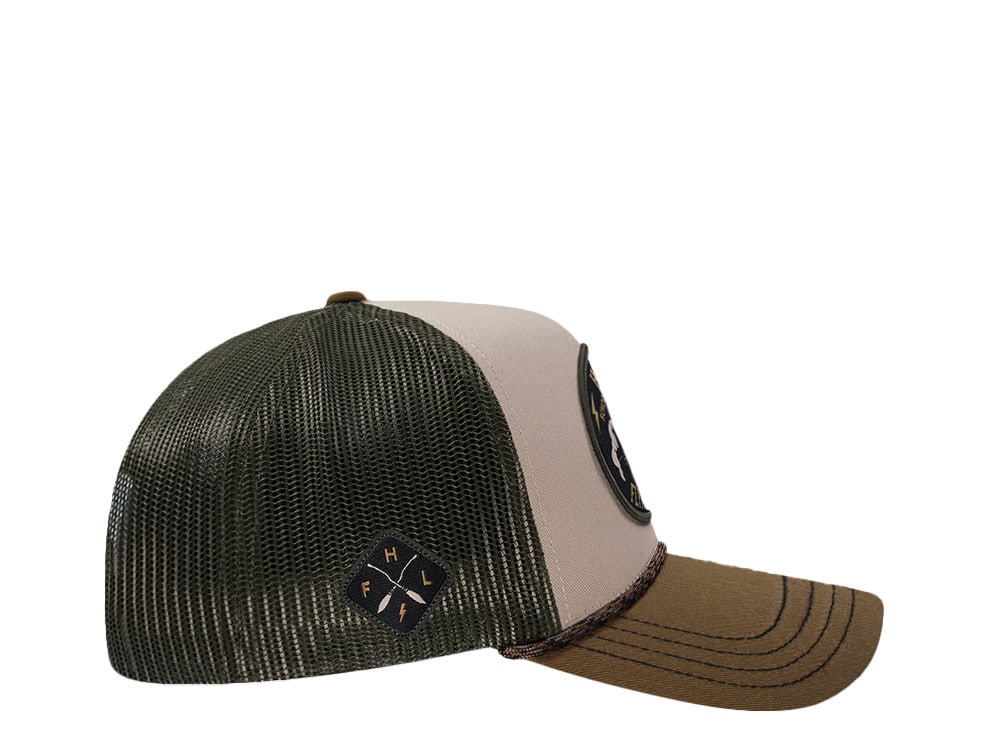 Capslab Harry Potter Hogwarts Flying Lessons Beige Trucker Snapback Cap