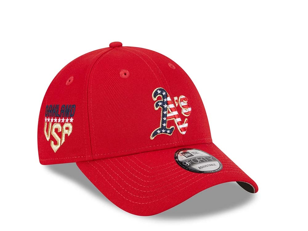 New Era Oakland Athletics 4th of July 23 9Forty Stretch Snapback Cap