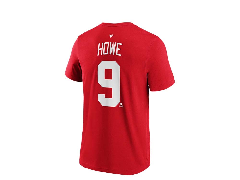 Fanatics Detroit Red Wings Gordie Howe Name & Number T-Shirt