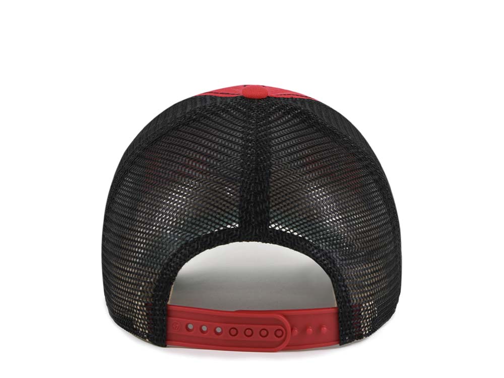 47Brand Georgia Bulldogs Vintage Red Trucker Clean Up Snapback Cap