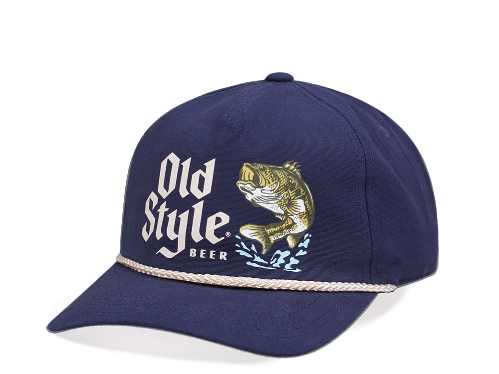 American Needle Old Style Canvas Cappy Navy Casual Snapback Cap