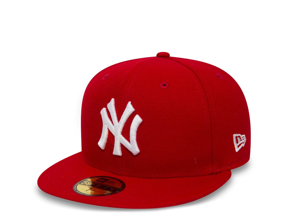 New Era New York Yankees Plain Red Prime Edition 59Fifty Fitted Cap