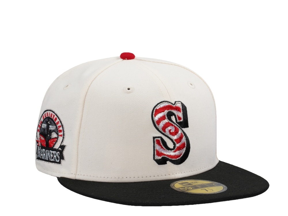 New Era Seattle Mariners 30th Anniversary Spiral Chrome Two Tone Horror Edition 59Fifty Fitted Cap