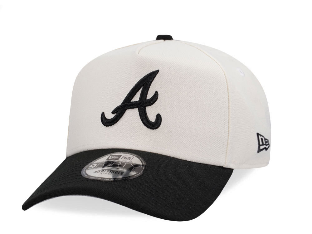 New Era Atlanta Braves Chrome Two Tone Edition 9Forty A Frame Snapback Cap