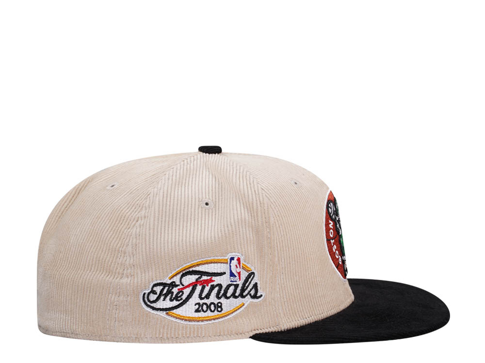 Mitchell & Ness Boston Celtics Finals 2008 Two Tone Hardwood Classic Cord Edition Dynasty Fitted Cap