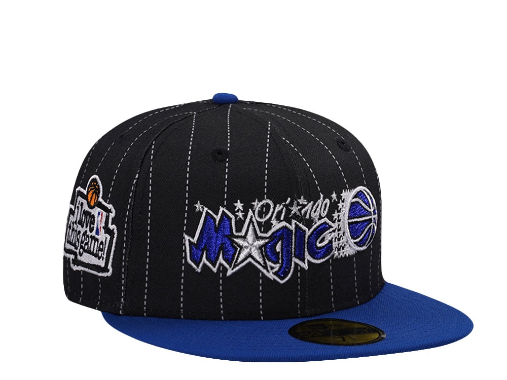 New Era Orlando Magic Love this Game Black Pinstripe Two Tone Edition 59Fifty Fitted Cap
