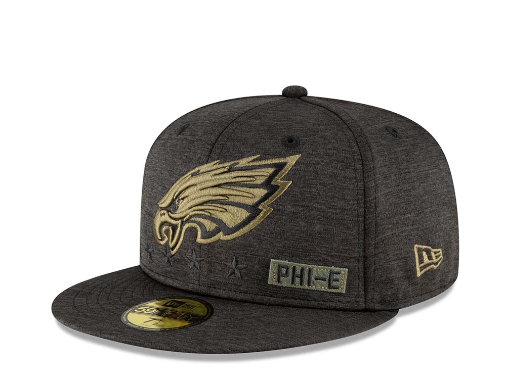 New Era Philadelphia Eagles Salute to Service 2020 Fitted 59Fifty Cap