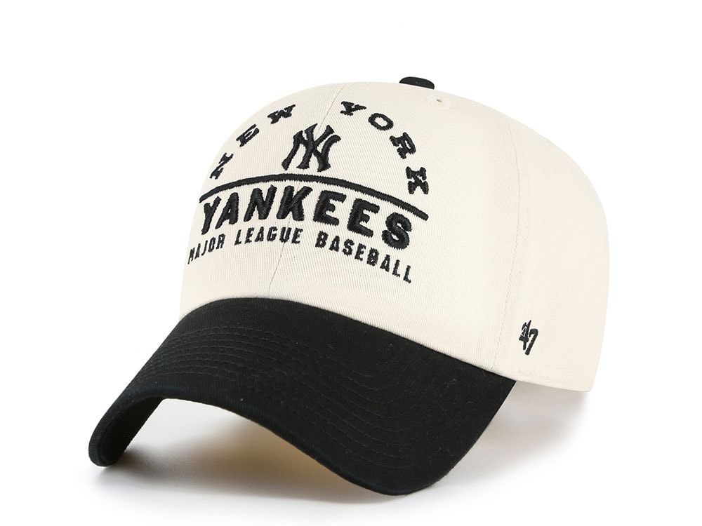 47 Brand New York Yankees Natural Clean Up Strapback Cap