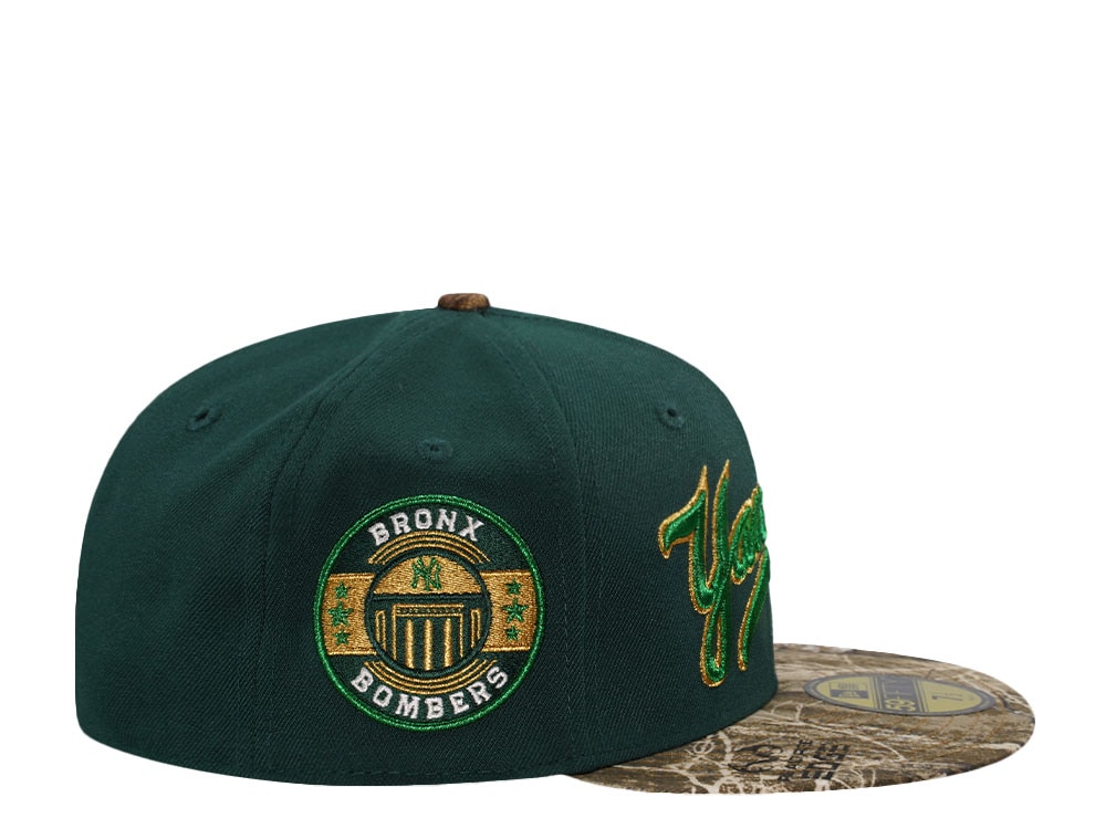 New Era New York Yankees Bronx Bombers Dark Green Two Tone Edition 59Fifty Fitted Cap