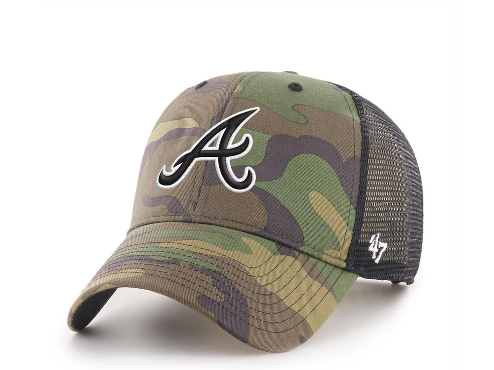 47Brand Atlanta Braves Classic Camo Trucker Snapback Cap