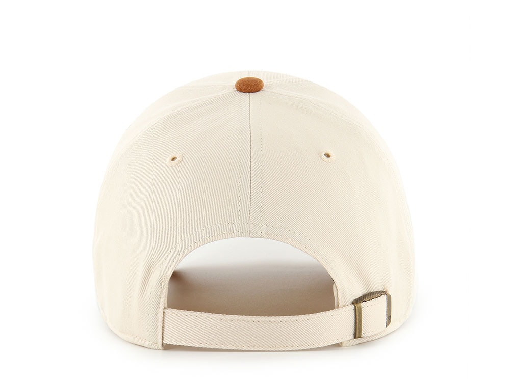 47 Brand Los Angeles Dodgers Script Suede Visor Natural Clean Up Strapback Cap