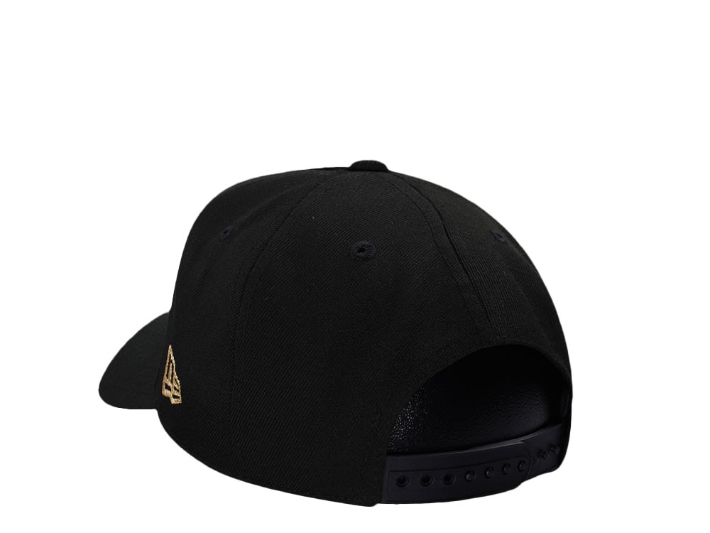 New Era Chicago Cubs Spring Training Blackout Gold Edition 9Forty A Frame Snapback Cap