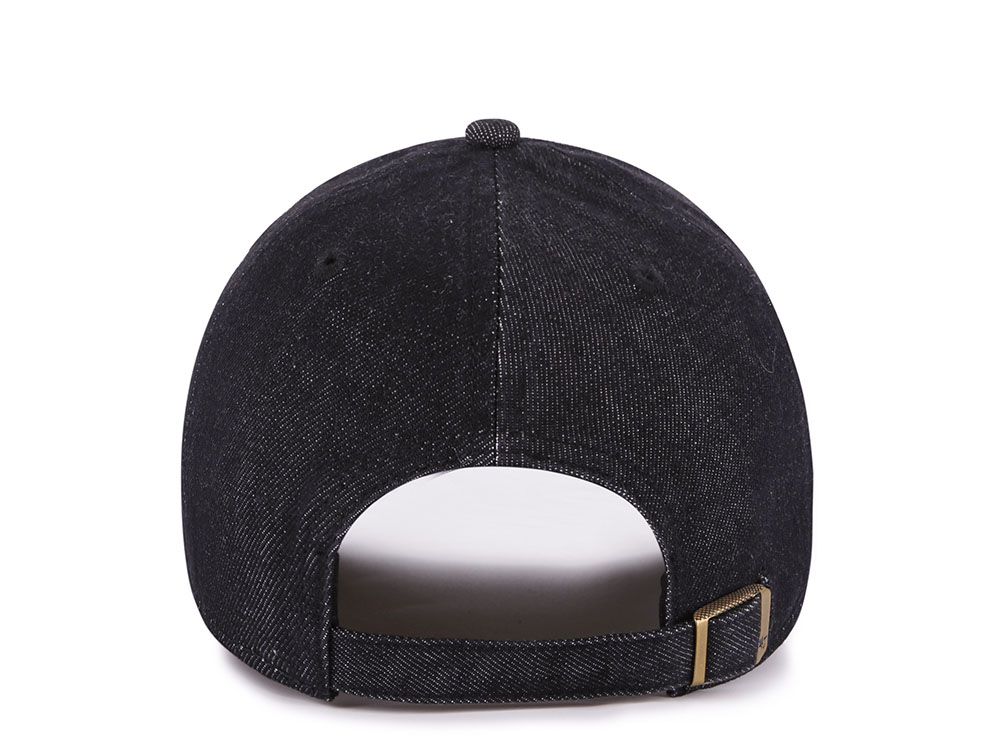 47Brand New York Yankees Black Lennon Edition Clean Up Strapback Cap