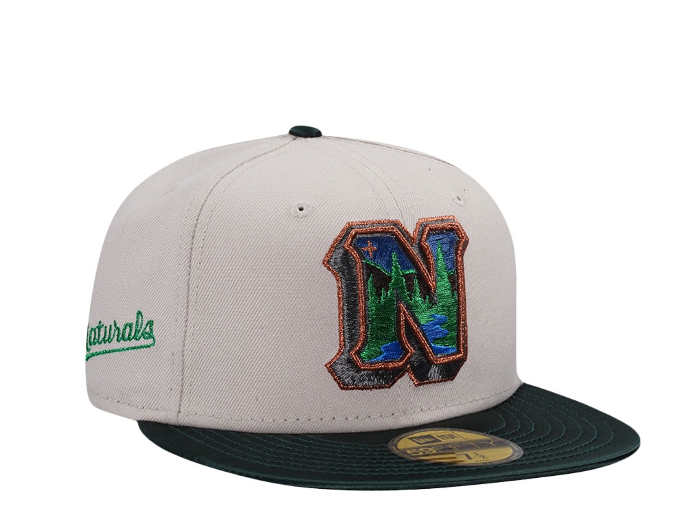 New Era North West Arkansas Naturals Stone Satin Brim Prime Edition 59Fifty Fitted Cap